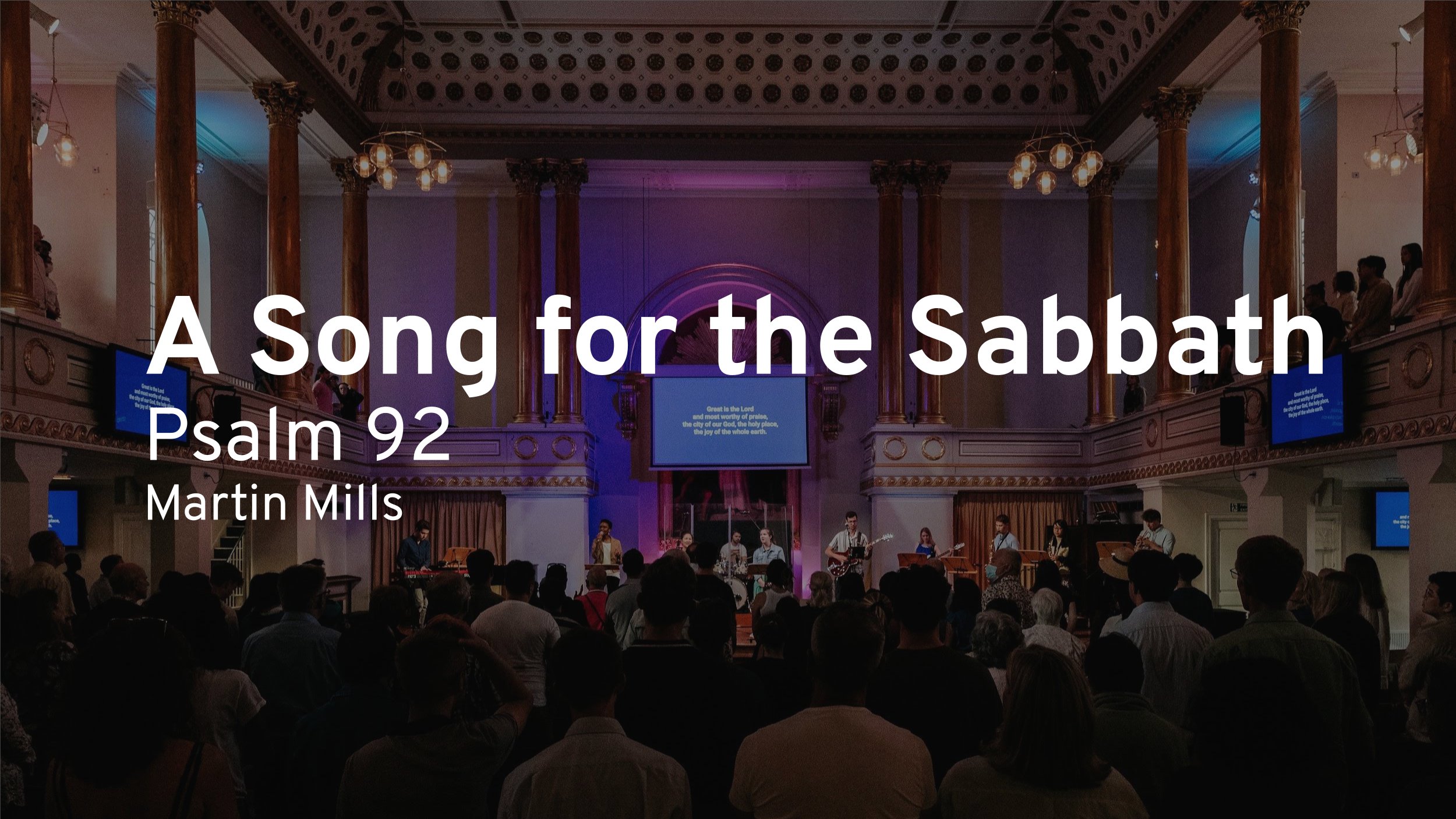 Song for the Sabbath (Psalm 92)
