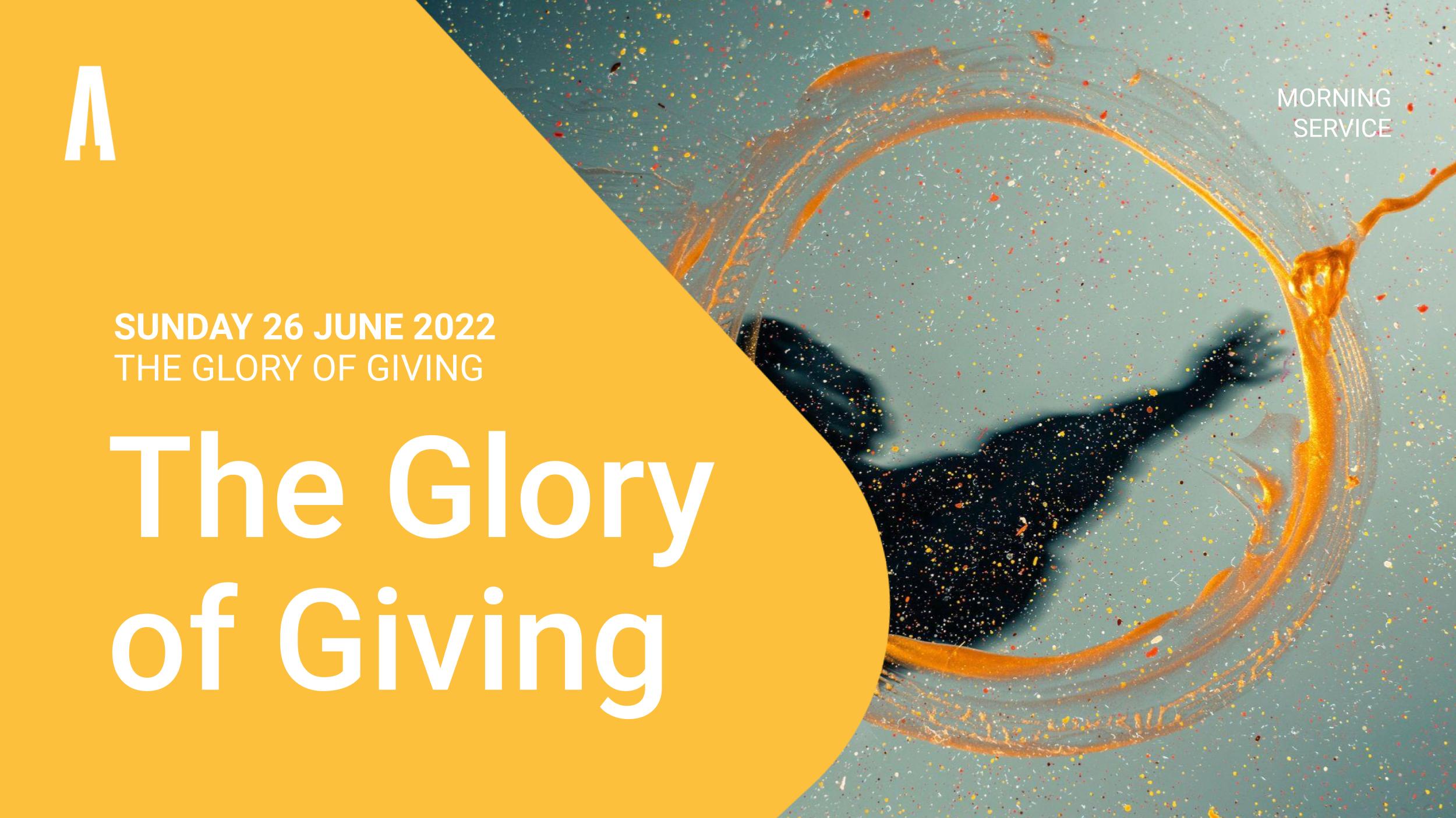 The Glory of Giving