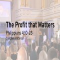The profit that matters